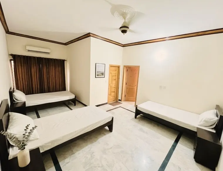Three-bed shared room