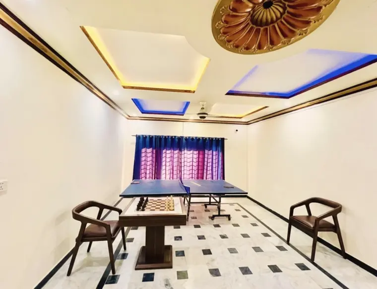 Recreation room with a table tennis table